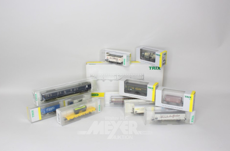 Posten TRIX: Waggons, Güterwagen,