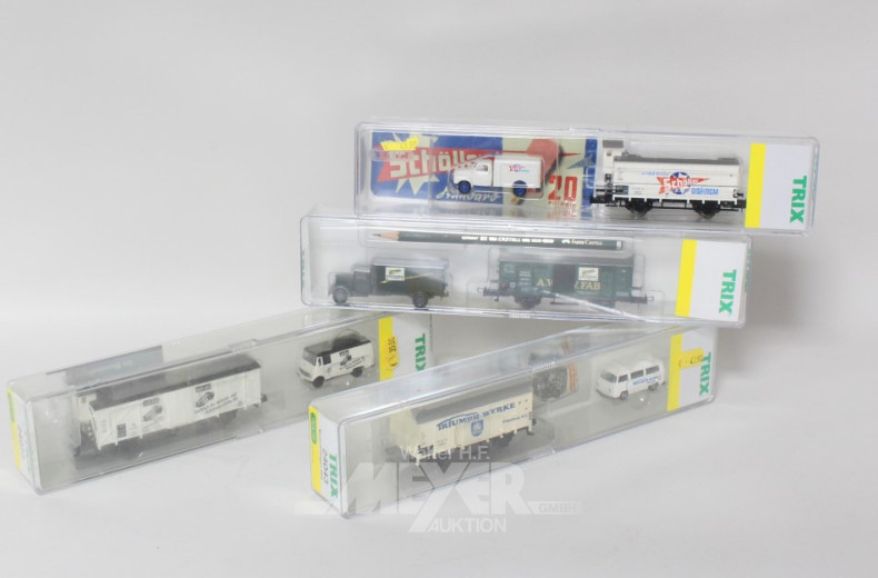 Posten TRIX: Waggons, Güterwagen,