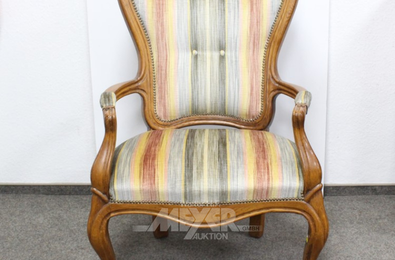 2 Armlehnsessel, Eichegestell