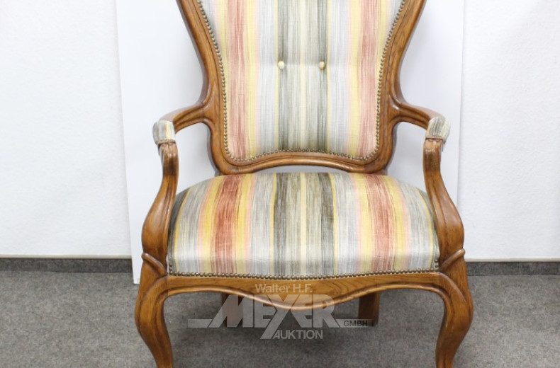 2 Armlehnsessel, Eichegestell