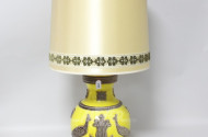 Vasenlampe, Italien 20 Jh., gelb,