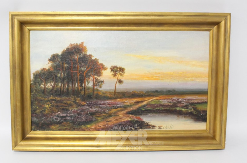 2 Gemälde ''Reetdachhaus'' u.