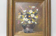 2 versch. Gemälde ''Blumen'', r. u. unles.