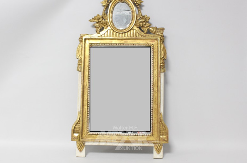 4 versch. Spiegel im goldfarbenen