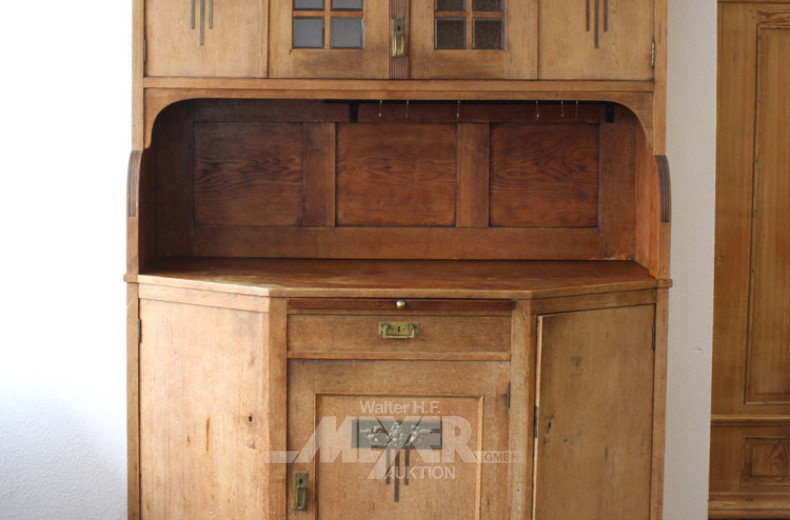 Aufsatz-Küchenbuffet, Eiche,