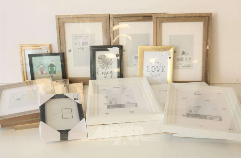 Posten versch. Bilder- und Fotorahmen