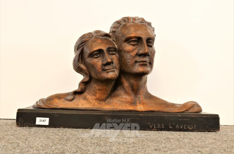 Holzskulptur, ''Vers L`Avenir''