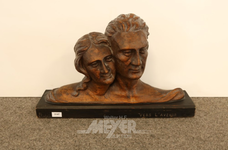 Holzskulptur, ''Vers L`Avenir''