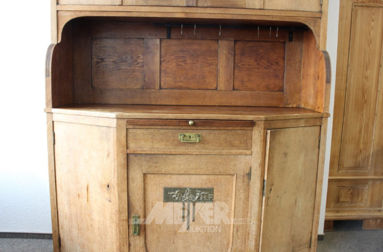 Aufsatz-Küchenbuffet, Eiche,