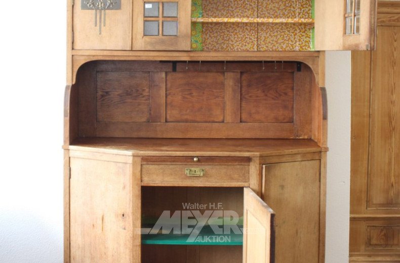 Aufsatz-Küchenbuffet, Eiche,