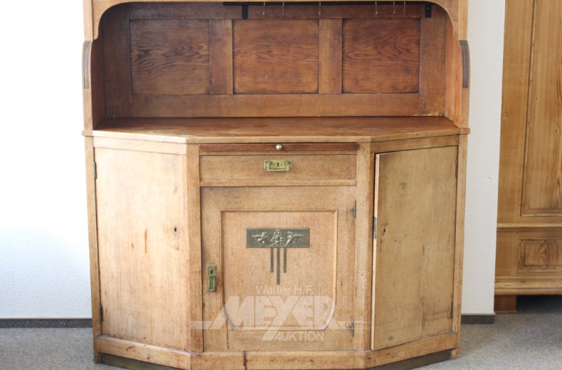 Aufsatz-Küchenbuffet, Eiche,