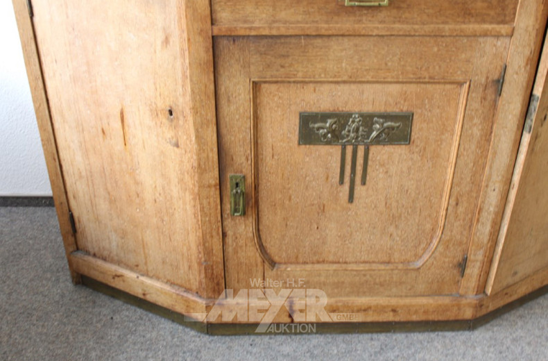 Aufsatz-Küchenbuffet, Eiche,