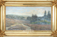 Gemälde ''Heidelandschaft'',