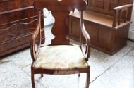 Armlehn-Stuhl, Biedermeierstil, Mahagoni
