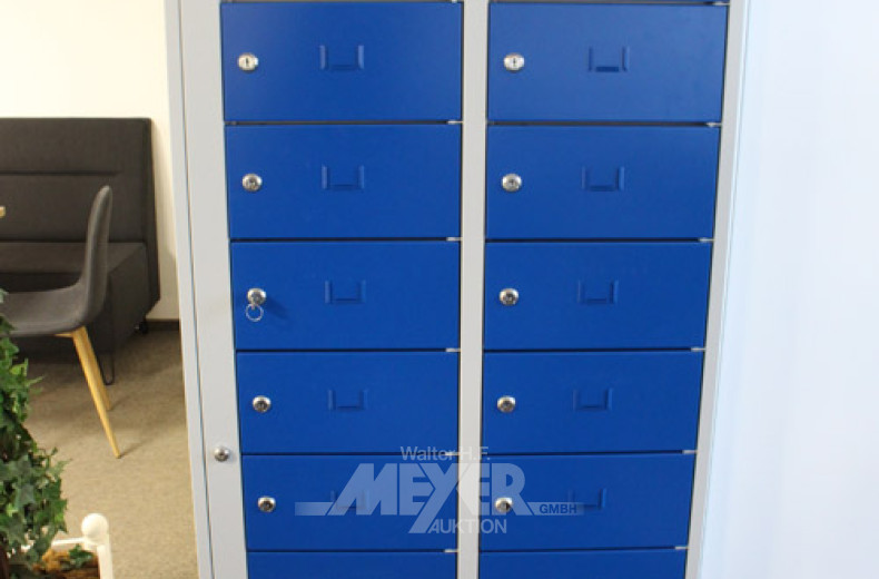 Wertfach-Personalgefachschrank, Metall,