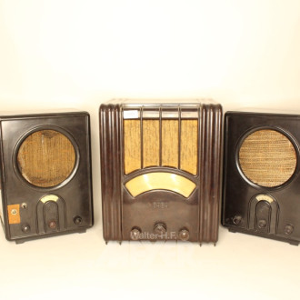 3 nostalgische Radios BAKELIT u.a. SABA