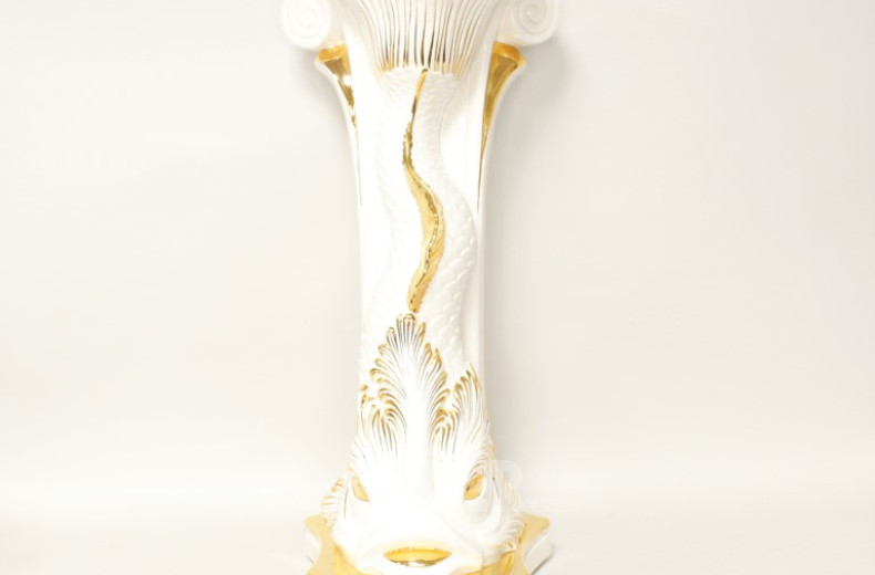 Porz. Obstschale und 1 x Vase,