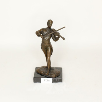 kl. Statuette, ''Geigenspieler''