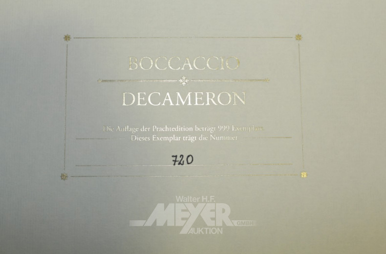 Faksimile '' Boccaccio Decameron Platinus
