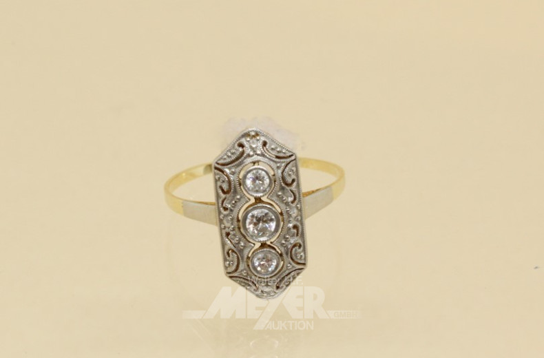 Ring, 585er GG, besetzt mit