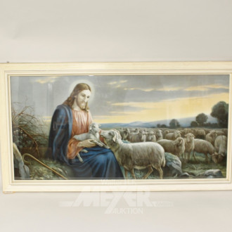 Bild ''Jesus mit seinen Schäfchen''