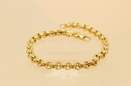 Gliederarmband, 750er GG, ca. 11 g
