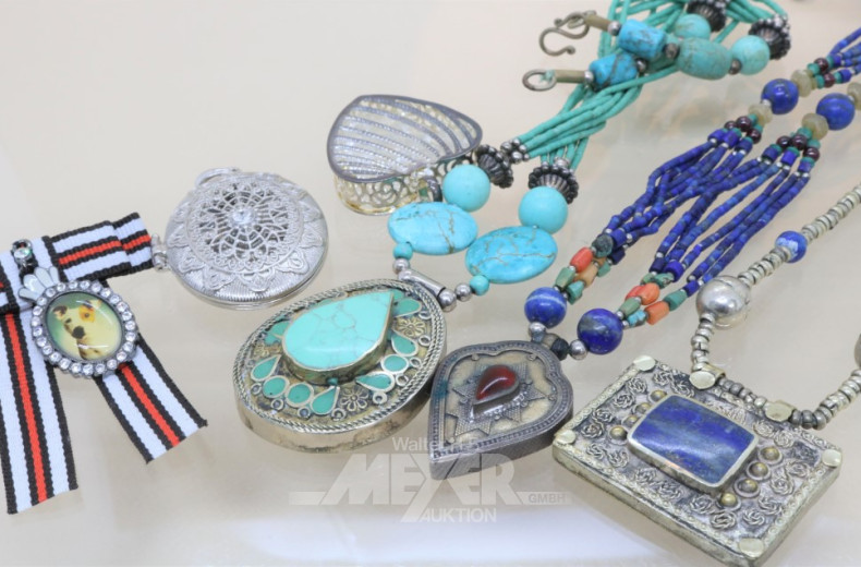 Konvolut Mode-u. Silberschmuck