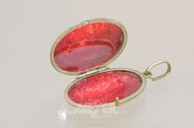 Medaillon, 585er GG, ca. 4 g