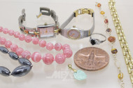Posten Modeschmuck u.a. Armbanduhren