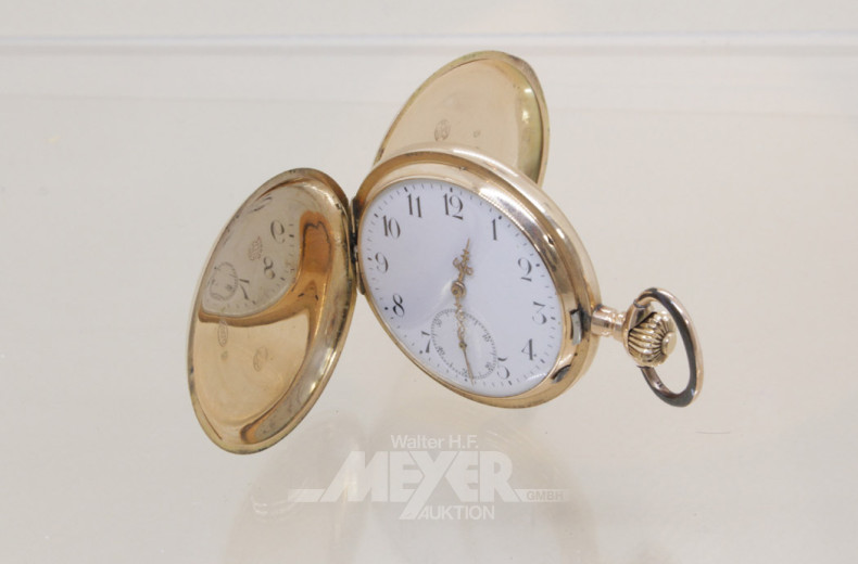 Sprungdeckel-Taschenuhr, 585er GG,