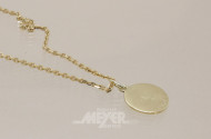 Kette, 585er GG, mit Anhänger, ca. 10 g