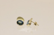 Paar Ohrstecker, 750er GG, ca. 3 g