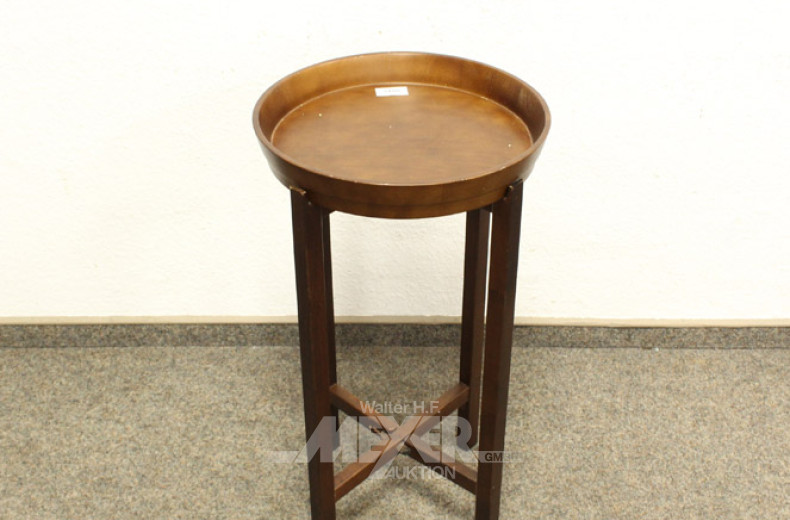 kl. Tablett-Tisch, Mahagoni, beschädigt