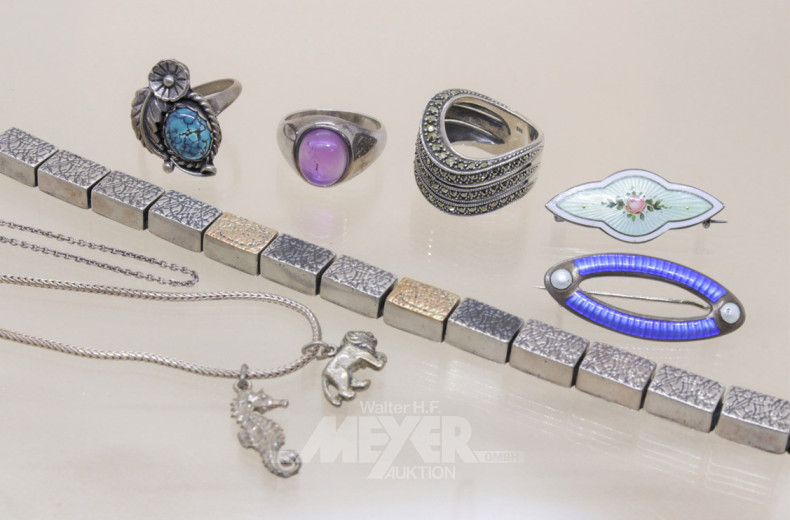 Konvolut Silberschmuck