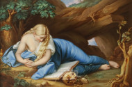 Porzellanbild, ''Die büssende Magdalena''