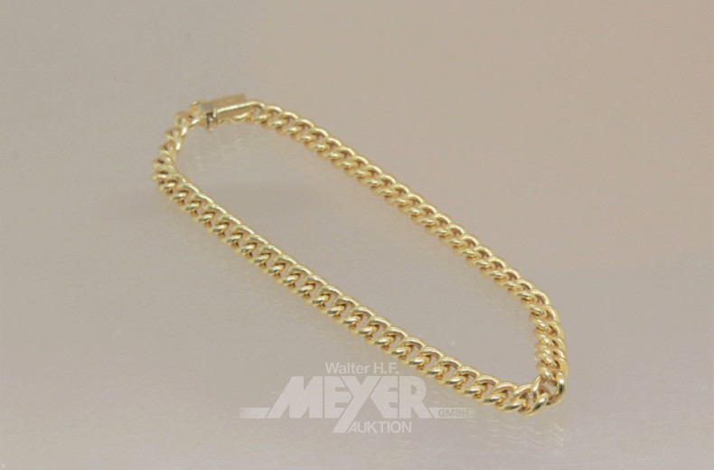 Armband, 585er GG, ca. 8 g