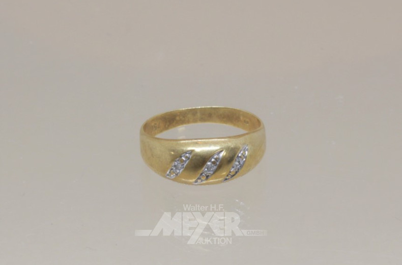 Damenring, 750er GG, Ringgröße: 55,