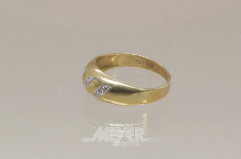 Damenring, 750er GG, Ringgröße: 55,