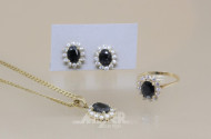 Schmuck-Set, 3 tlg.: Kette, 333er GG,