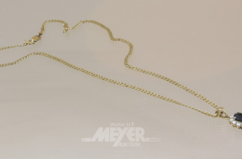 Schmuck-Set, 3 tlg.: Kette, 333er GG,