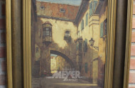 Gemälde ''Gasse im Mittagslicht'',