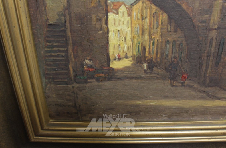 Gemälde ''Gasse im Mittagslicht'',