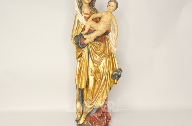gr. Holzschitzfigur ''Madonna'',