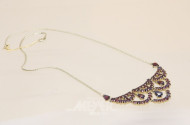 Granat-Collier, kein Gold