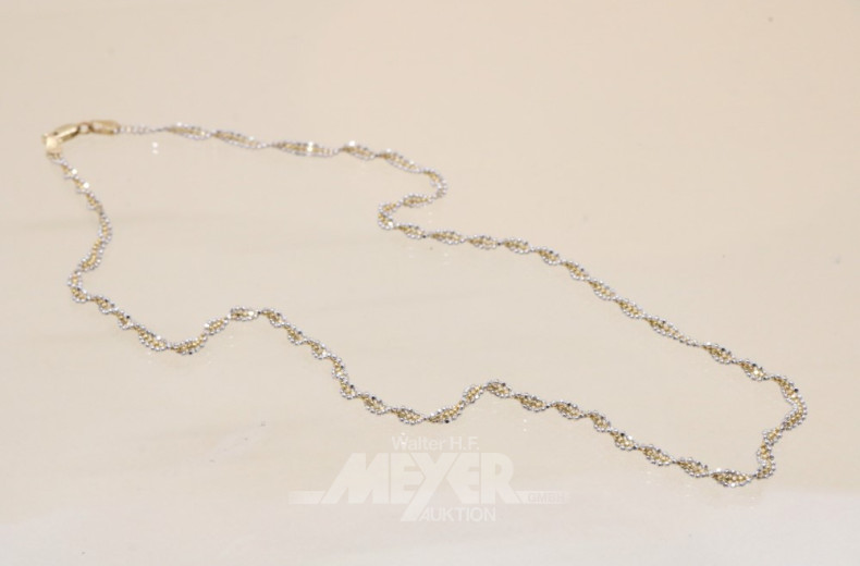 Halskette, 585er GG/GG, ca. 5 g