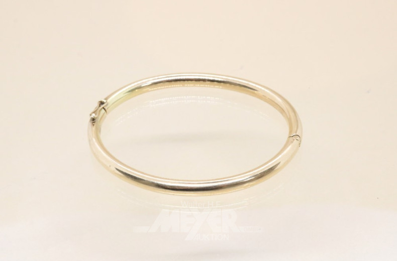 Armreif, 585er GG, ca. 10 g