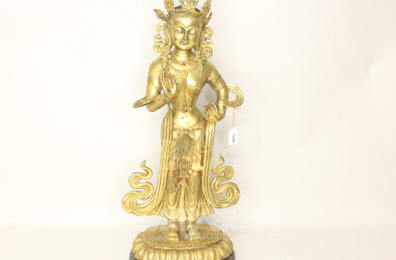 gr. chin. Bronzskulptur,