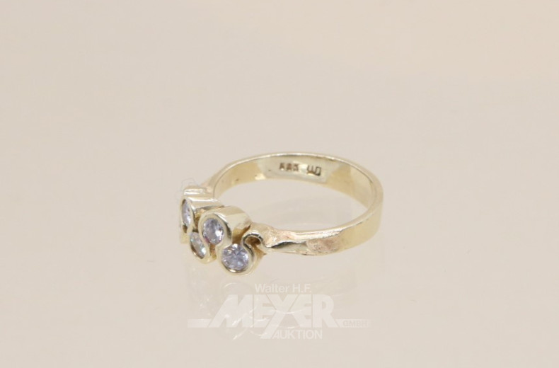 Damenring, 585er GG,