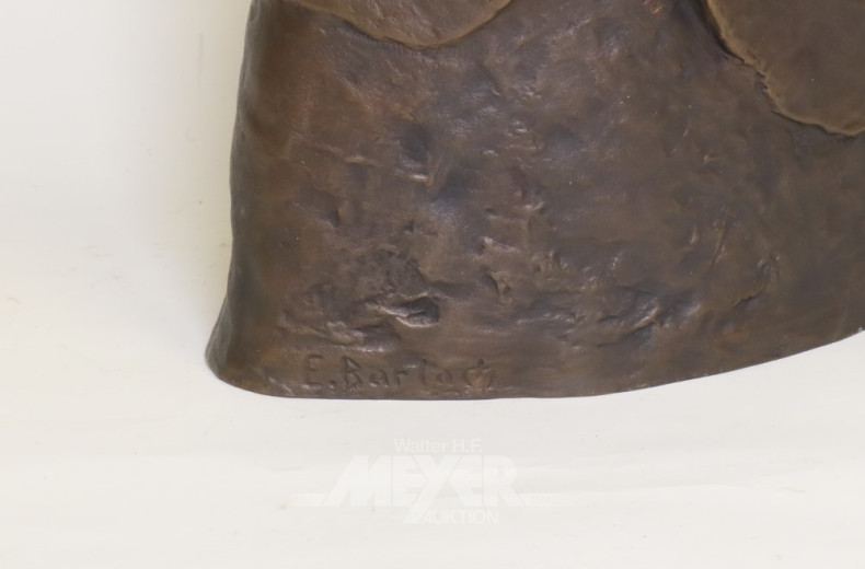 Skulptur, Bronze ''Der Flötenbläser'',