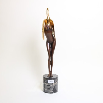 Skulptur, Bronze, ''Leda mit dem Schwan''